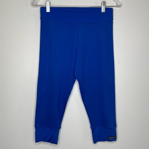 Adidas x Stella McCartney Royal Blue Capri Workout leggings - Picture 1 of 7